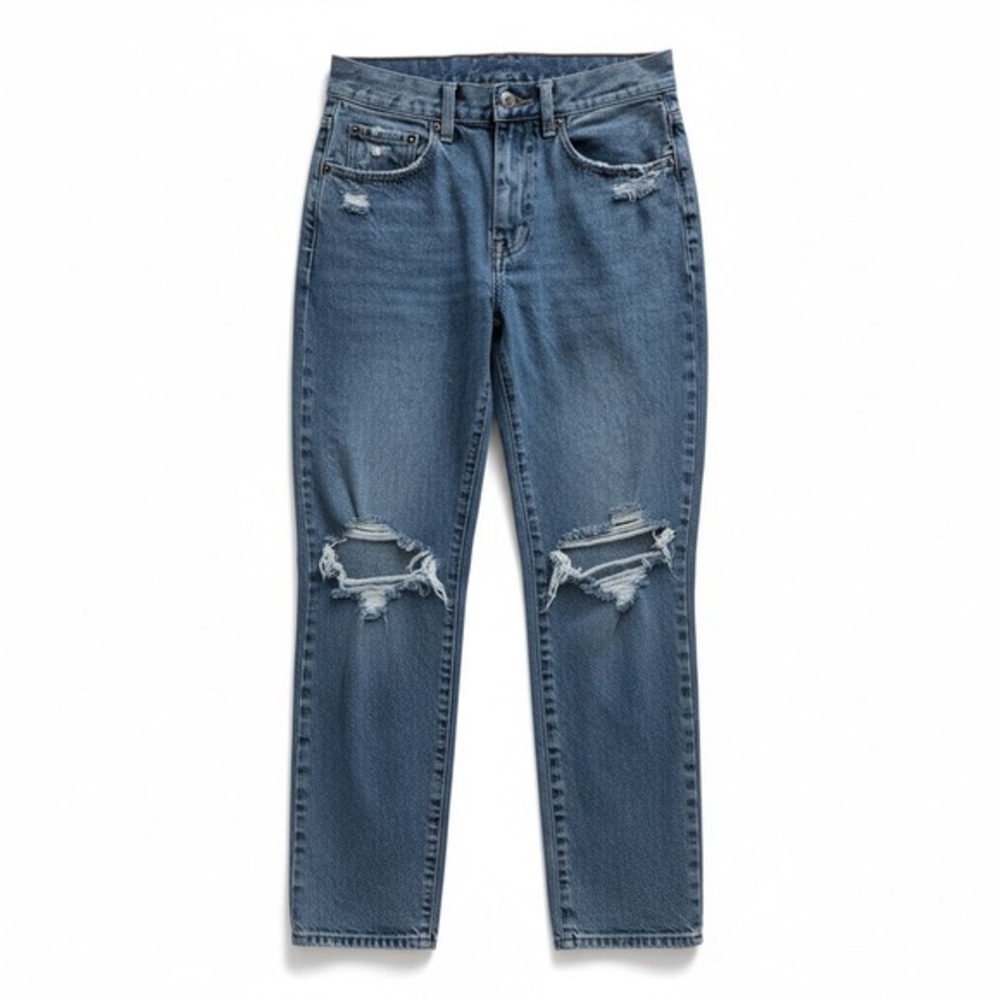Pistola High Rise Straight Leg Distressed Jeans